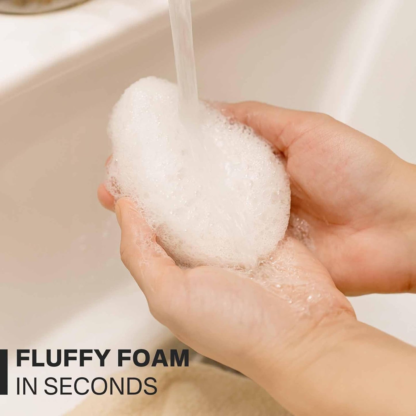 Exfoliating Facial Sponge - Daily Cleansing Face Scrubber Exfoliator, Makeup Blackhead Remover Tools, Face Scrub Brush, Reusable Exfoliating Pads for Women
