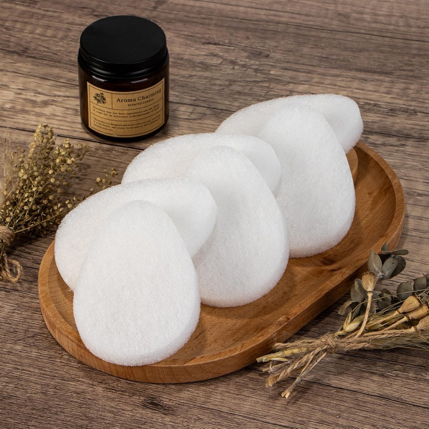Exfoliating Facial Sponge - Daily Cleansing Face Scrubber Exfoliator, Makeup Blackhead Remover Tools, Face Scrub Brush, Reusable Exfoliating Pads for Women