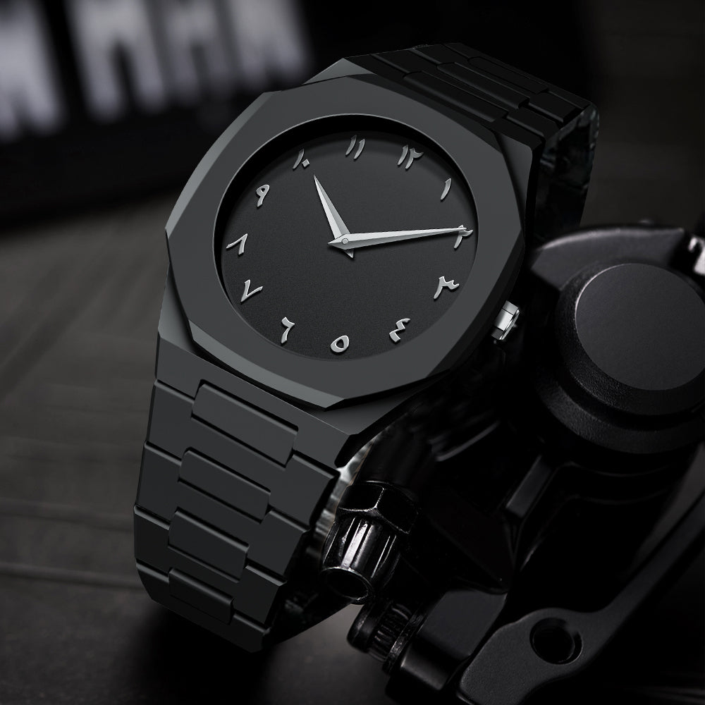 Black Arabic Aura Watch