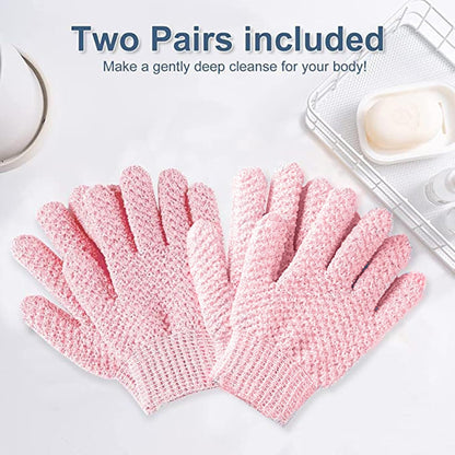 Heavy Exfoliating Gloves, Exfoliating Body Scrubber for Bath Shower Exfoliation, Body Scrub Exfoliator for Dead Skin Remover, Exfoliate Sponge Loofah Washcloth Mitt Men Women