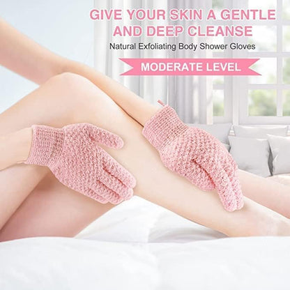 Heavy Exfoliating Gloves, Exfoliating Body Scrubber for Bath Shower Exfoliation, Body Scrub Exfoliator for Dead Skin Remover, Exfoliate Sponge Loofah Washcloth Mitt Men Women